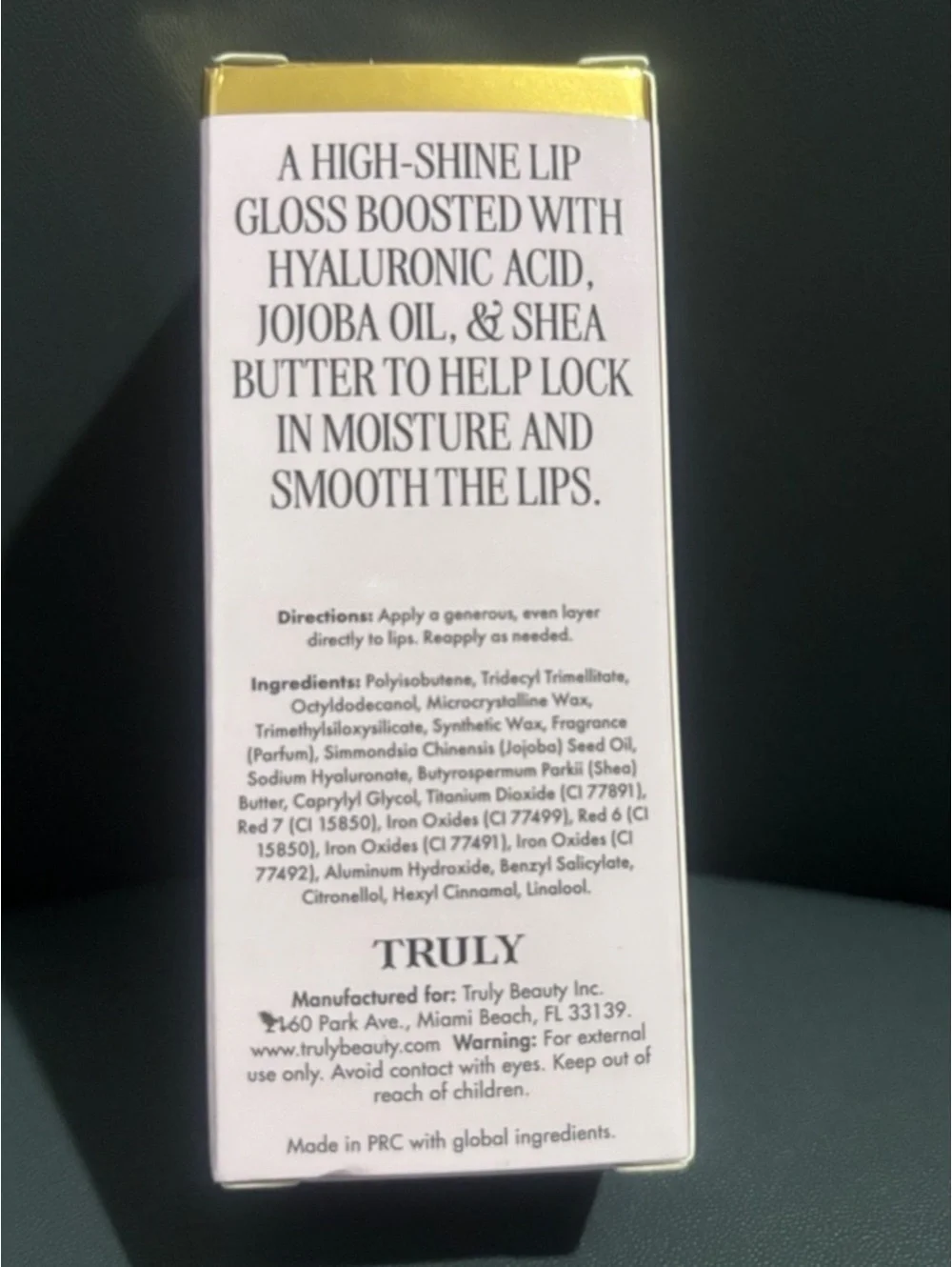 Truly Hydrating Lip Gloss Glazed Donut NEW